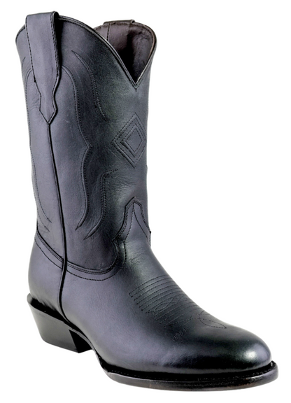Silverton Easton All Leather Round Toe Boots (Black)