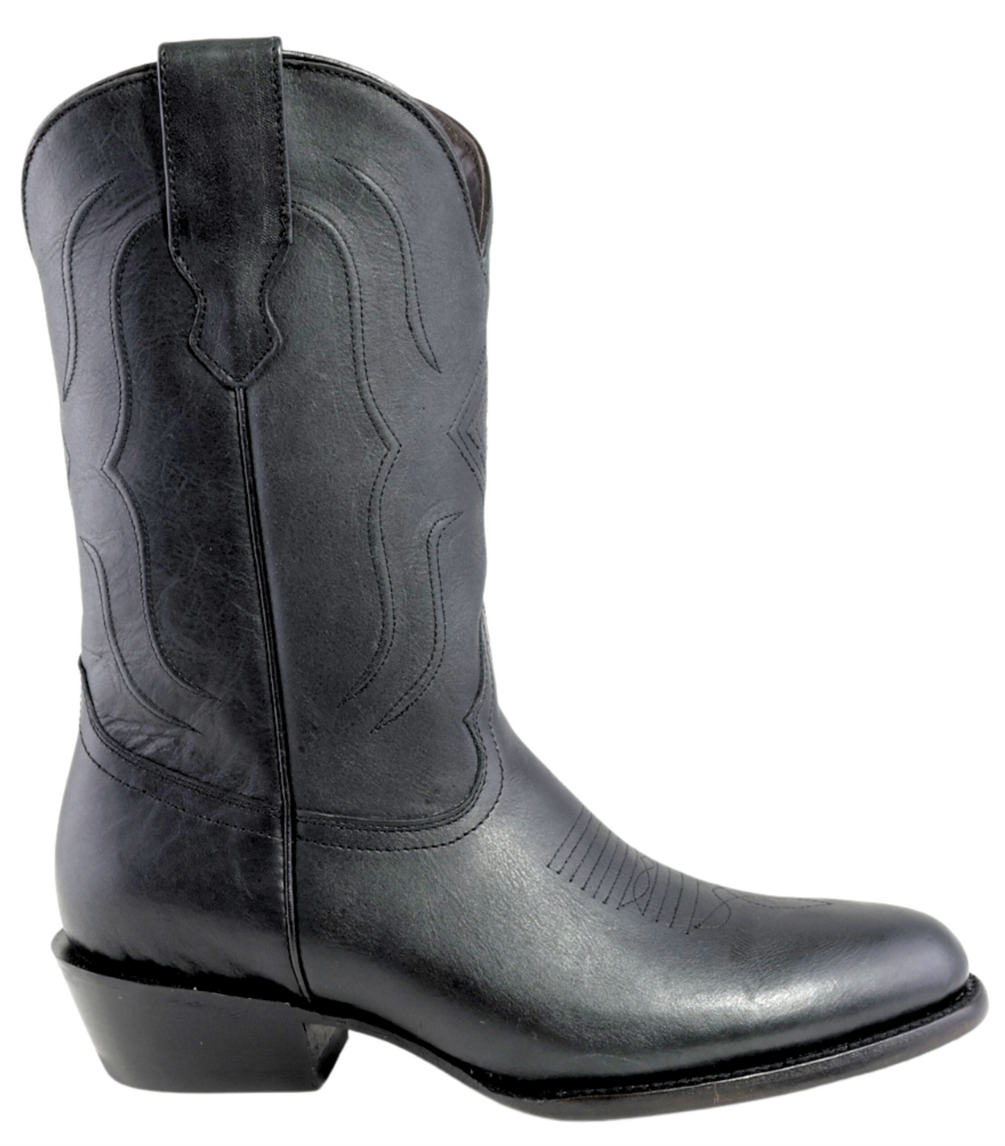 Silverton Easton All Leather Round Toe Boots (Black)