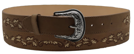 Silverton Amanda All Leather Western Belt (Brown)