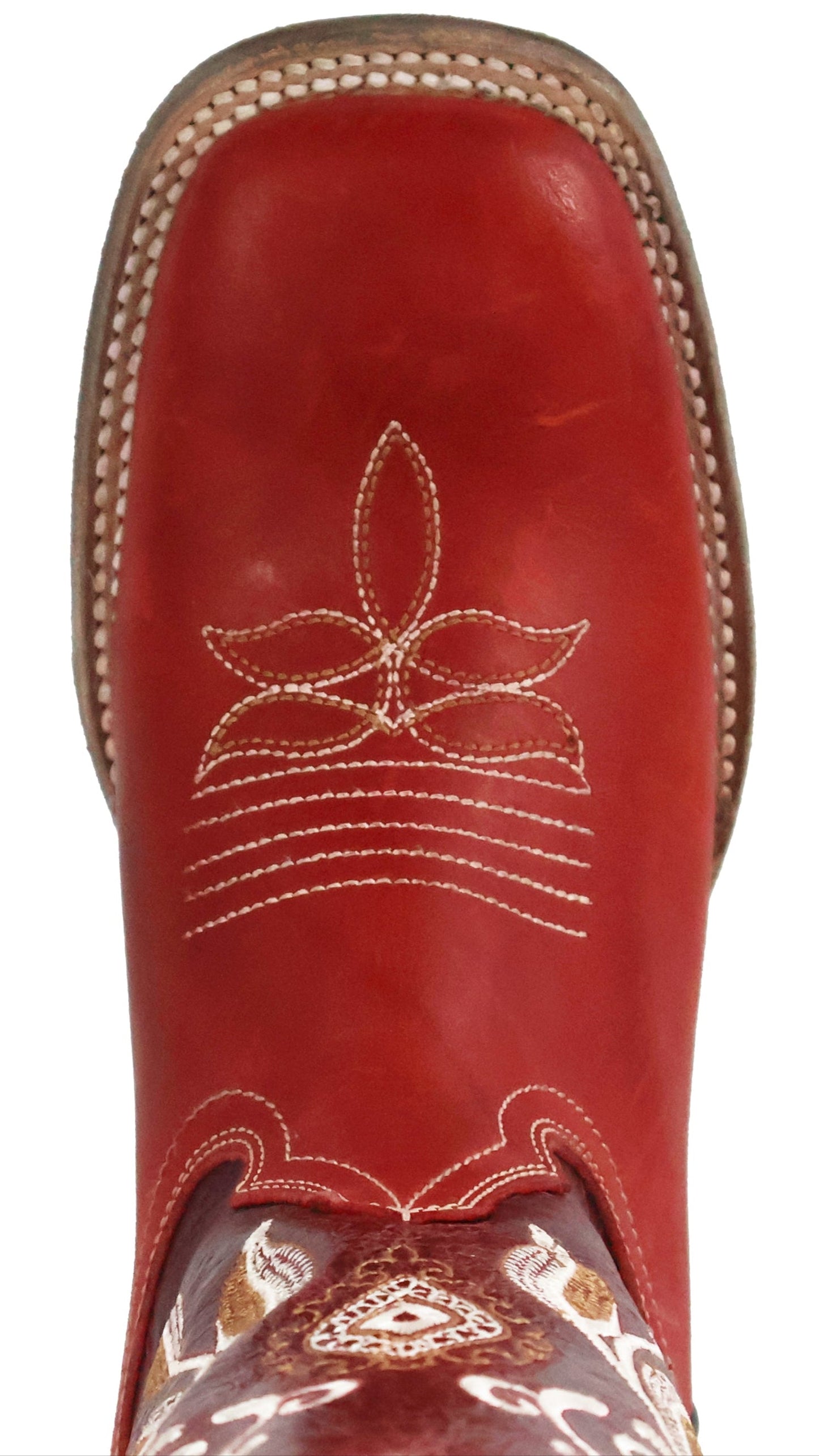 Silverton Mary All Leather Wide Square Toe Boots (Red)