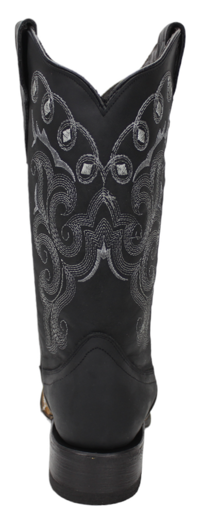 Silverton Sara All Leather Square Toe Boots (Black)