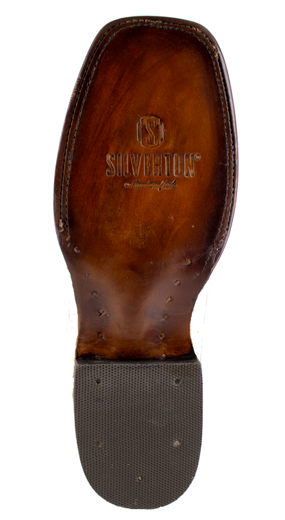Silverton Pirarucu Mate Print Leather Wide Square Toe Boots (Honey)