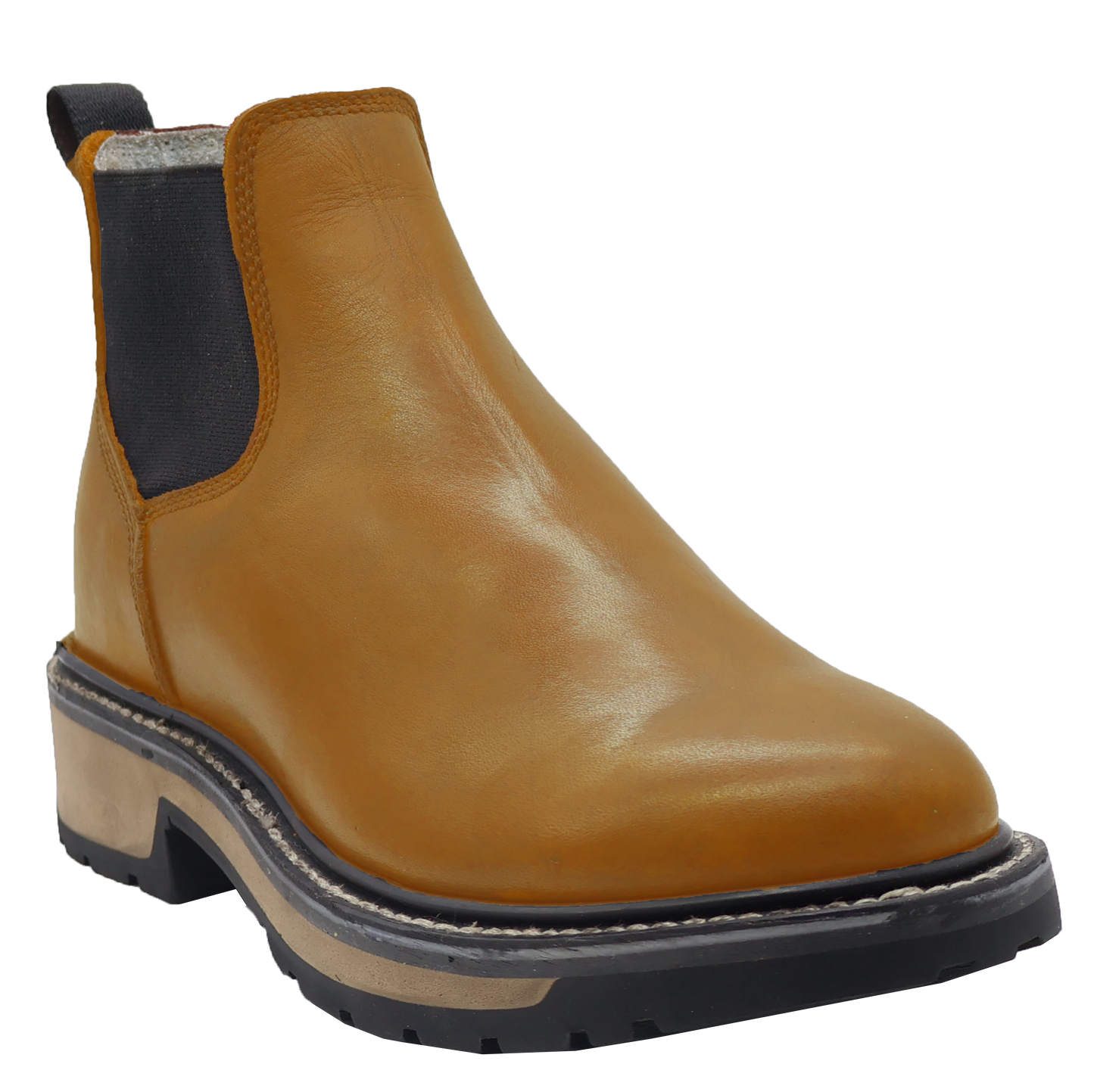 Silverton Rudy All Leather Round Toe Short Work Boots (Honey)