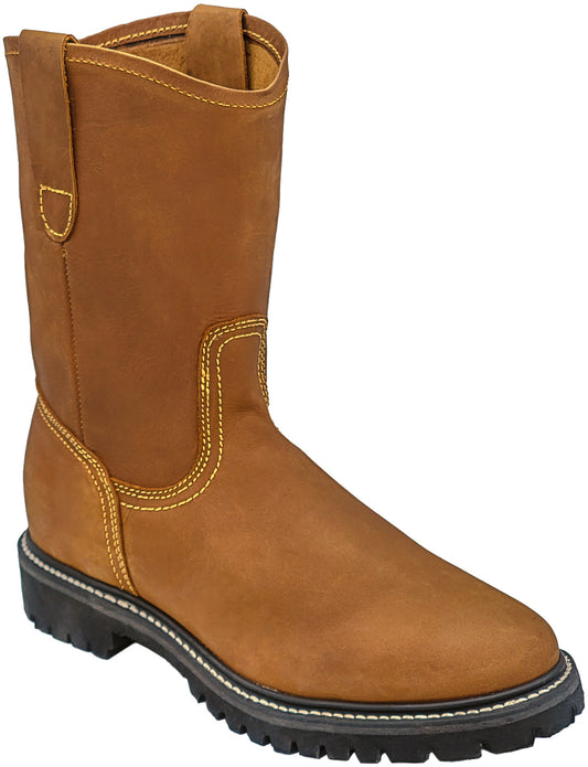 Silverton Sierra All Leather Round Toe Work Boots (Honey)