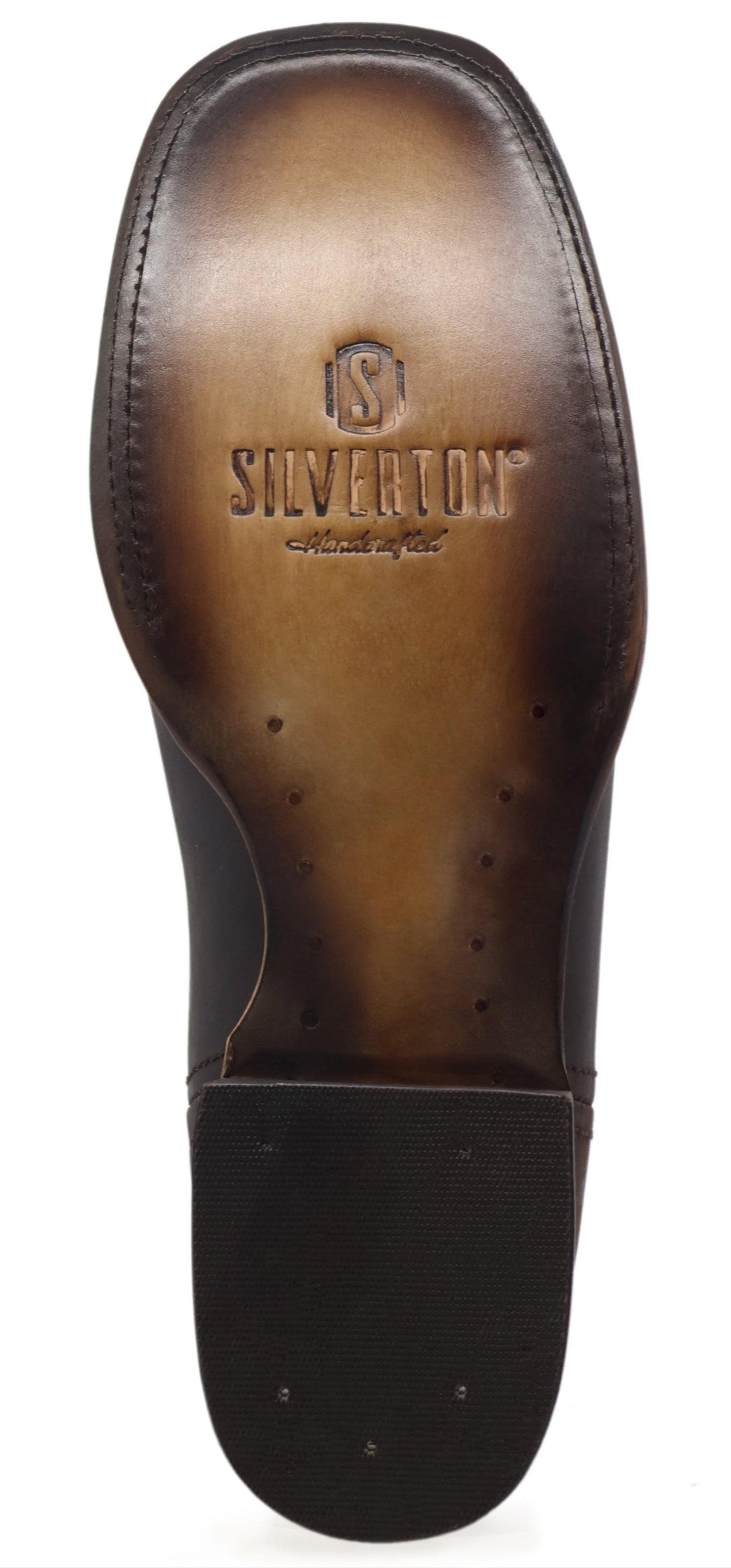 Silverton Ellie All Leather Wide Square Toe Short Boots (Brown)