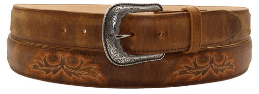 Silverton Charlie All Leather Western Belt (Honey)