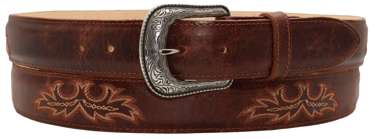 Silverton Charlie All Leather Western Belt (Shedron)