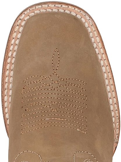 Silverton Kids Jennifer All Leather Square Toe Boots (Beige)