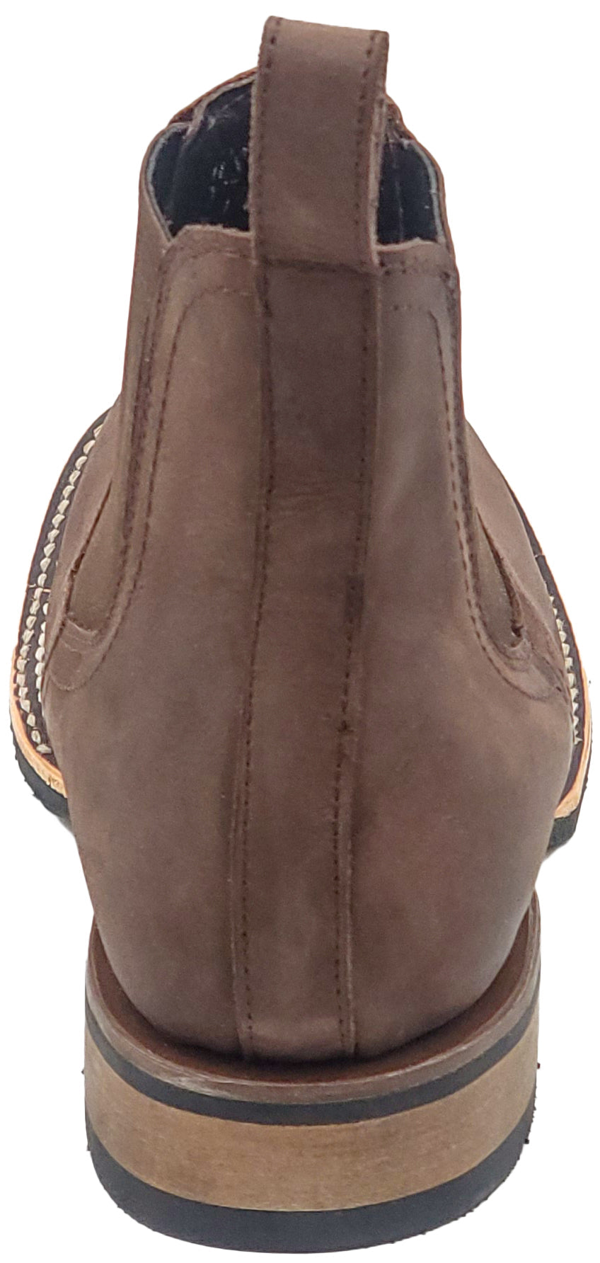 Silverton Kingston Horse All Leather Wide Square Toe Short Boots (Brown)