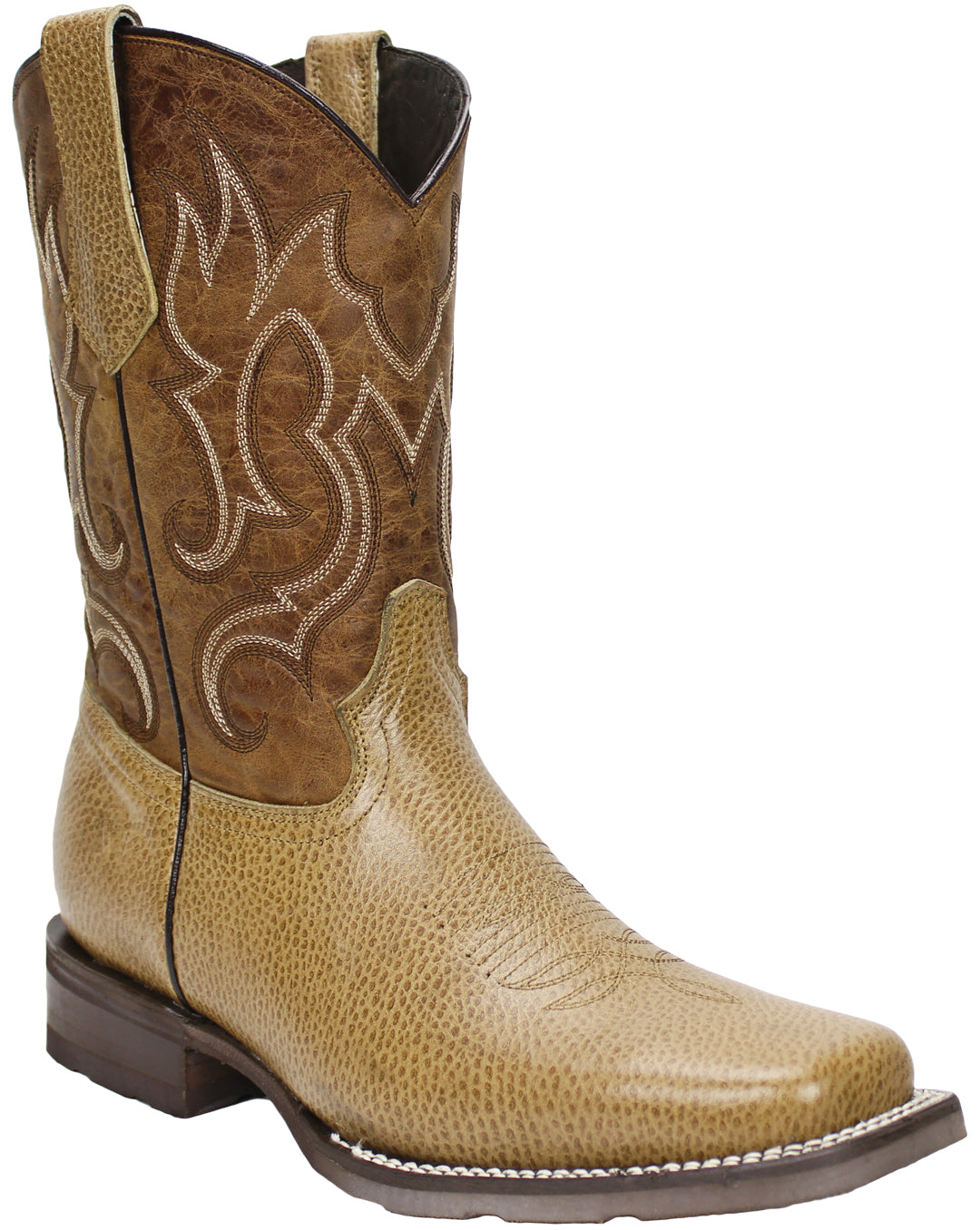 Silverton Medford All Leather Square Toe Boots (Tan)