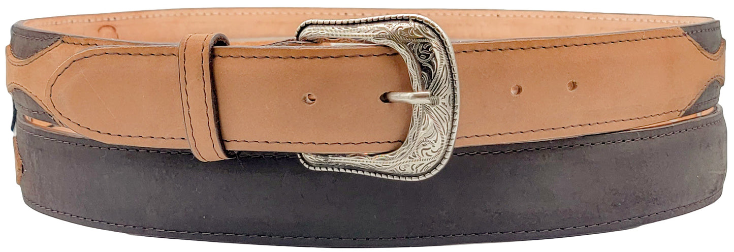 Silverton Arrow All Leather Western Belt (Tobacco/Brown)