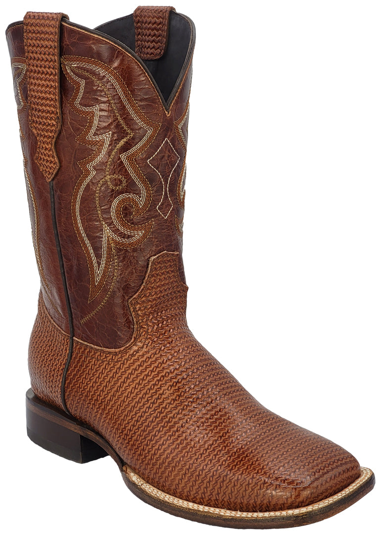 Silverton Arkansas All Leather Wide Square Toe Boots (Shedron)