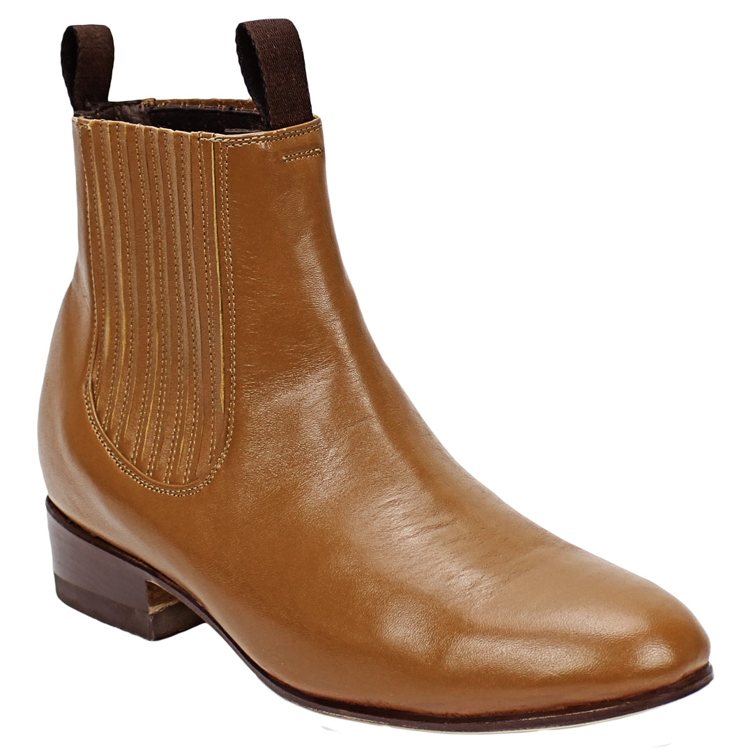 Silverton Napa All Leather Round Toe Short Boots (Honey)